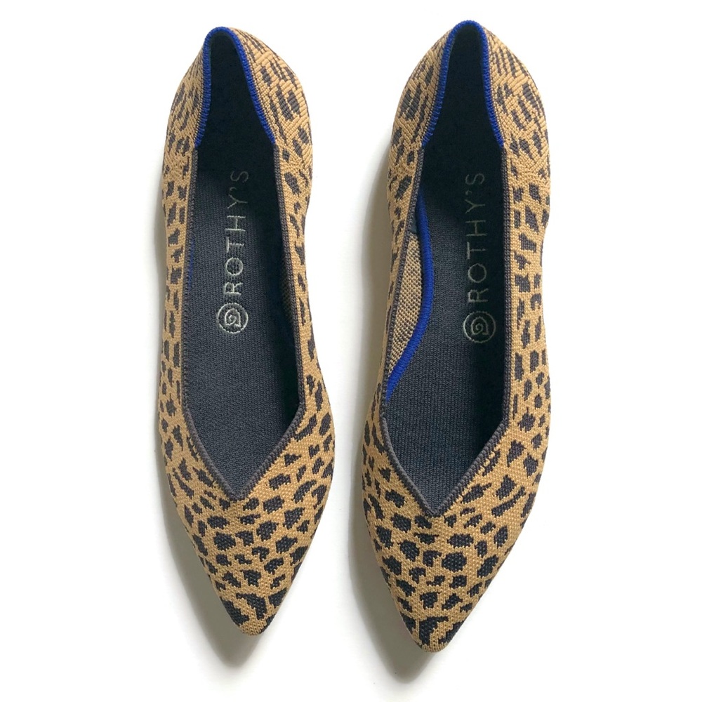 Rothy’s Leopard Pointy Flats